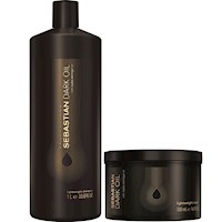 Shampoo 1000ml + Mascarilla 500ml Sebastian Dark Oil